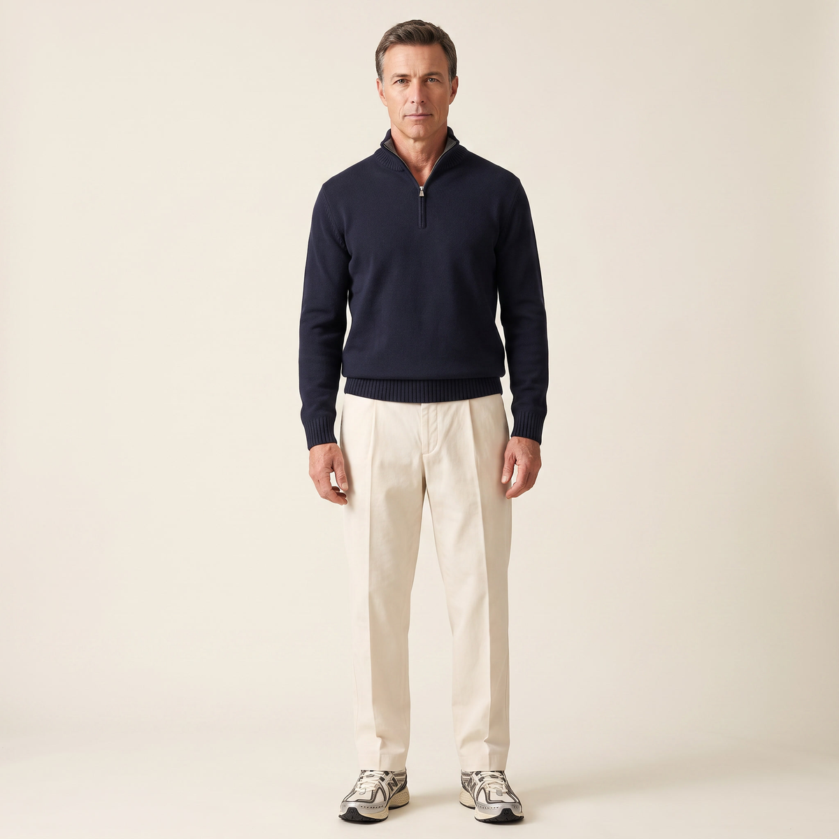PAL Sporting Goods Pre Game 26 Half Zip Sweater Navy
