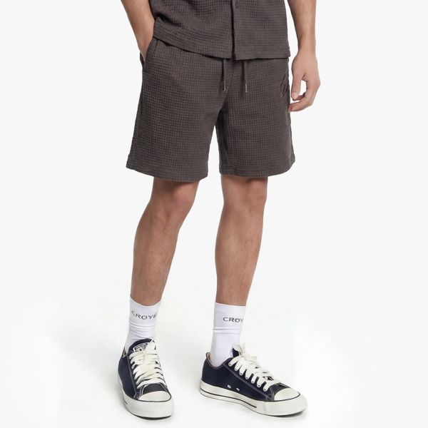 Croyez Initial Waffle Korte Broek Bruin