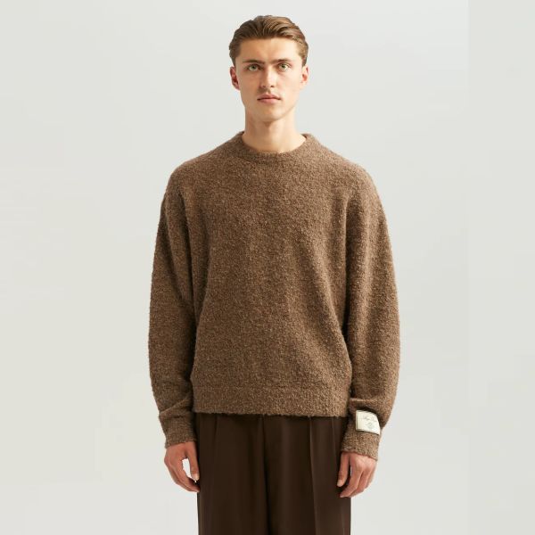 ANGE Projects Boucle Knit Sweater Bruin