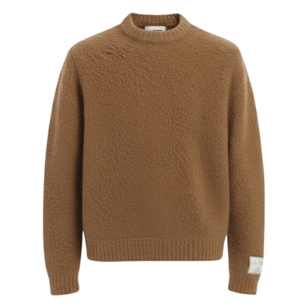 ANGE Projects Boucle Knit Sweater bruin