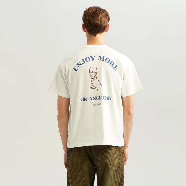 ANGE Projects Enjoy More T-shirt Wit