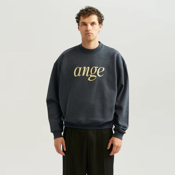 ANGE Projects Logo Sweater Navy