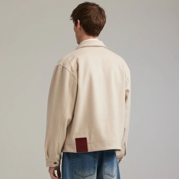 Ange Projects Boiled Wool Jack Beige