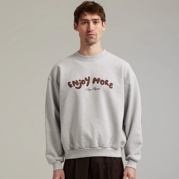 Ange Projects Enjoy More Sweater Grijs