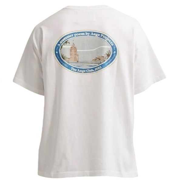 Ange Projects Summer Poem T-shirt Wit