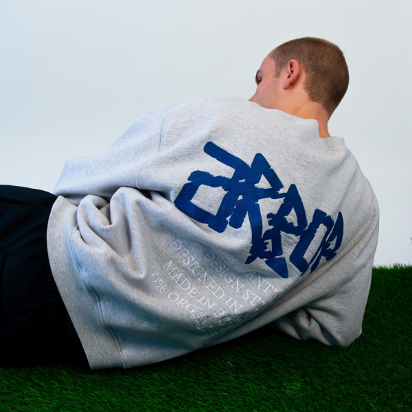 Arbor Antwerp Blue Neon Sweater Grijs 3