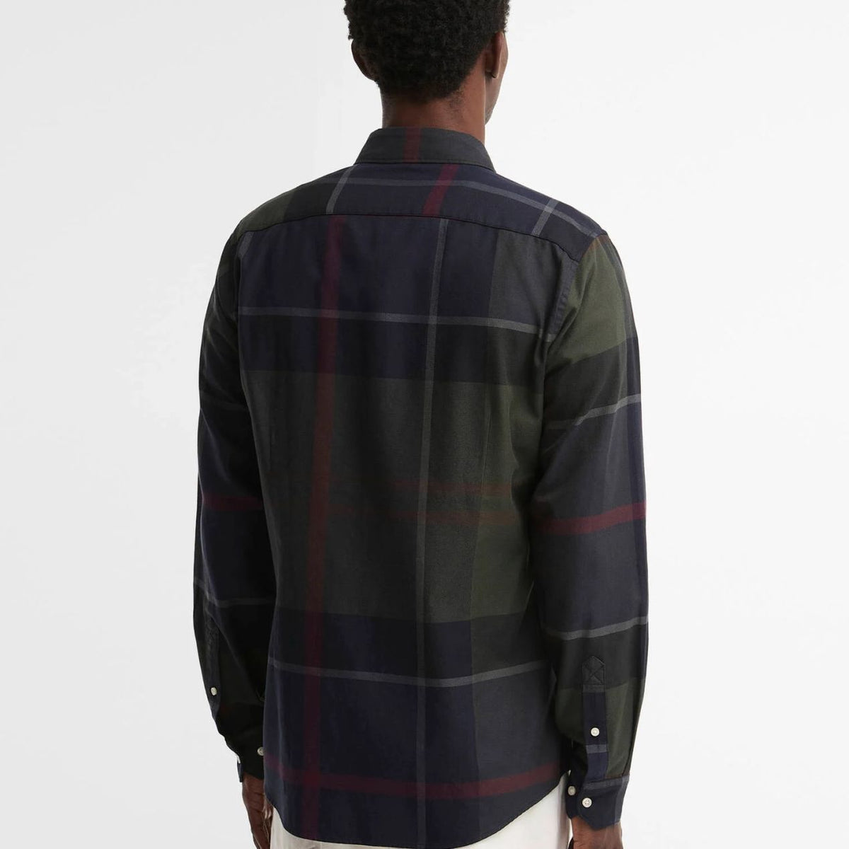 Barbour Dunoon Tartan Tailored Overhemd Navy/Donker Groen