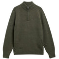 Barbour Newtown Half Zip Knitted Sweater Donker Groen