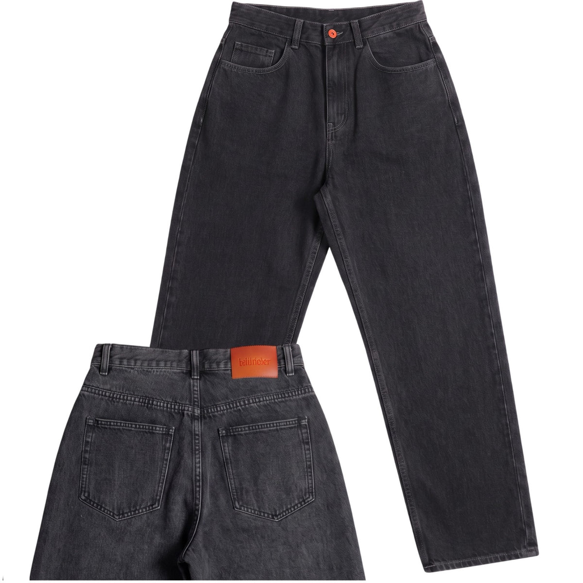 BeWider Super Loose Jeans Zwart