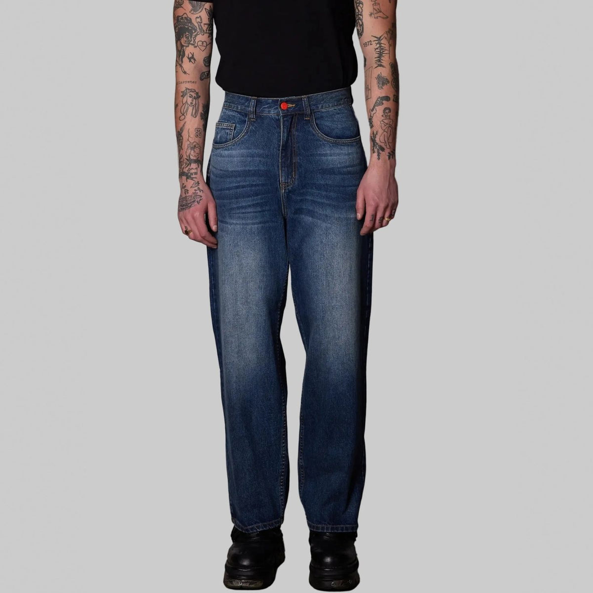 BeWider Super Loose Jeans Blauw
