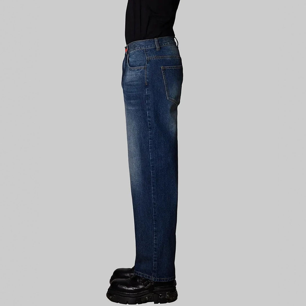 BeWider Super Loose Jeans Blauw
