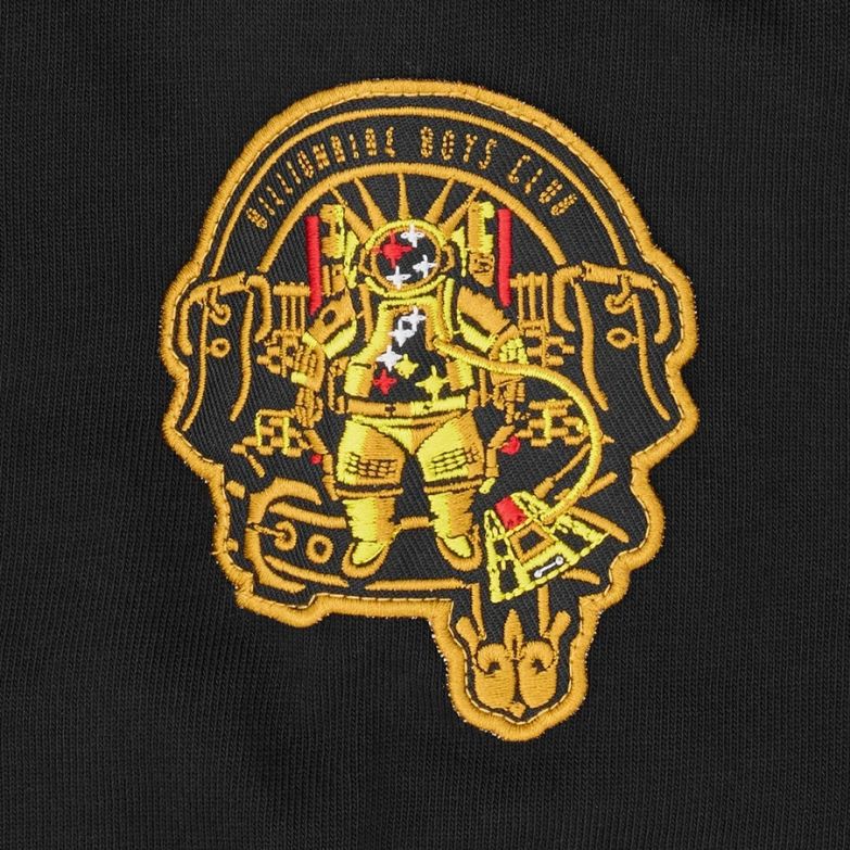 Billionaire Boys Club Script Panelled Rugby Longsleeve Polo Zwart