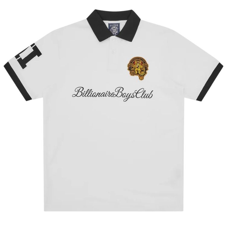 Billionaire Boys Club Script Patch Polo Wit