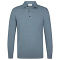 Profuomo Luxury Longsleeve Polo Blauw