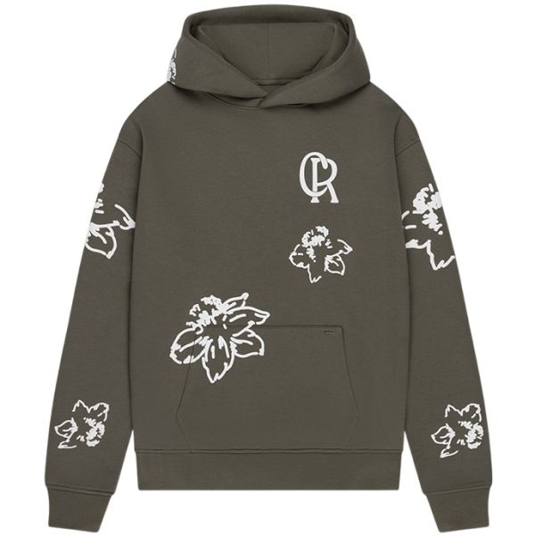 Croyez Flower Hoodie Donker Groen