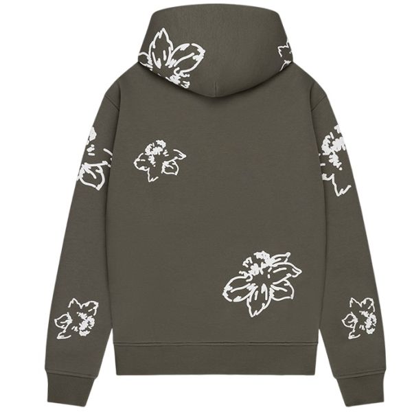 Croyez Flower Hoodie Donker Groen
