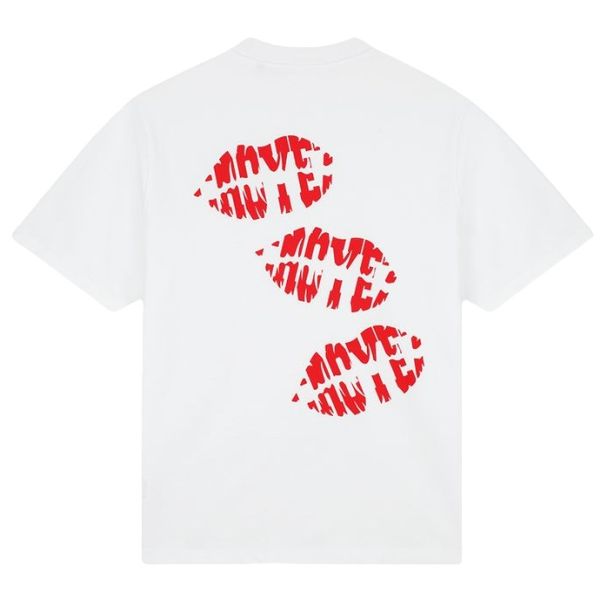 Croyez Lips T-shirt Wit