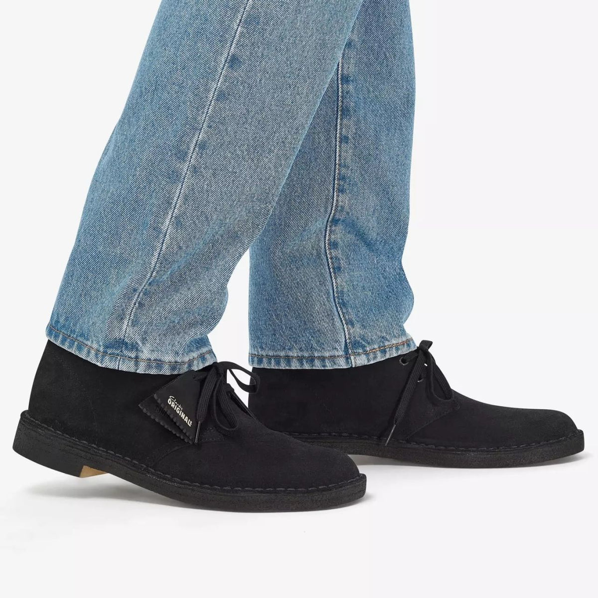 Clarks Suede Desert Boot Zwart