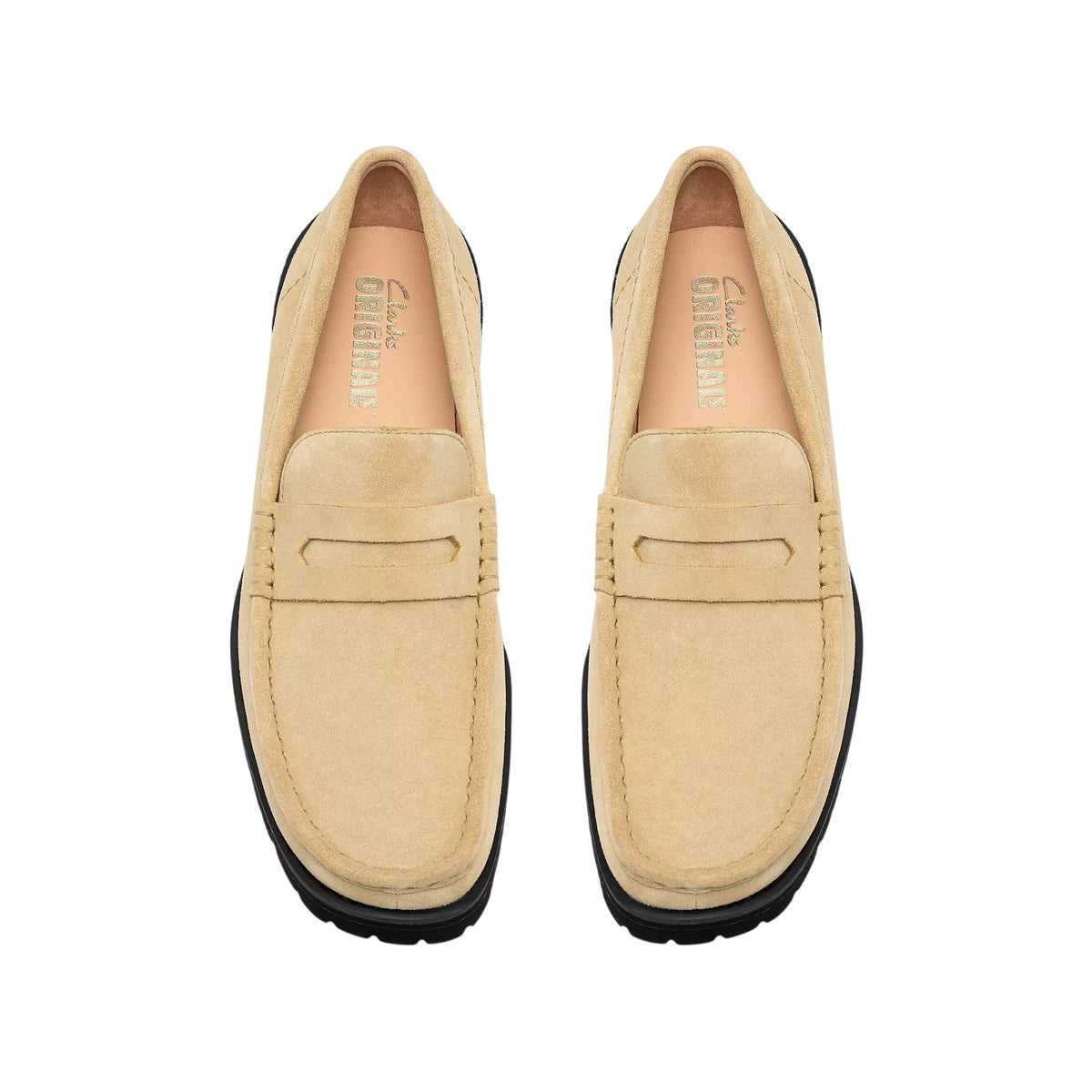 Clarks Yukoner Penny Loafers Beige