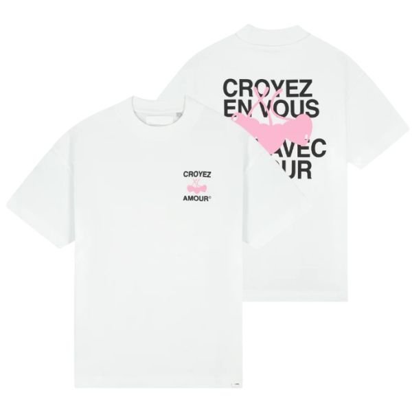 Croyez Amour T-shirt Wit