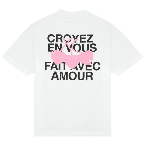 Croyez Amour T-shirt Wit