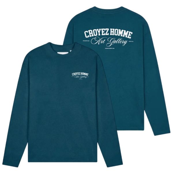 Croyez Art Gallery Longsleeve T-shirt Donker blauw