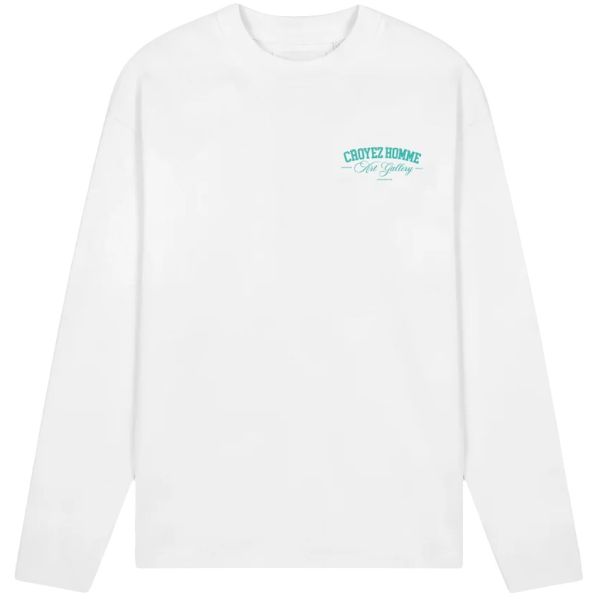 Croyez Art Gallery Longsleeve T-shirt Wit