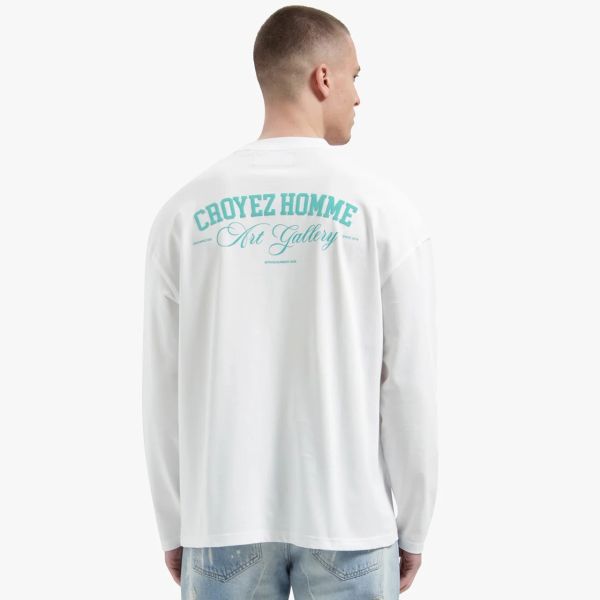 Croyez Art Gallery Longsleeve T-shirt Wit