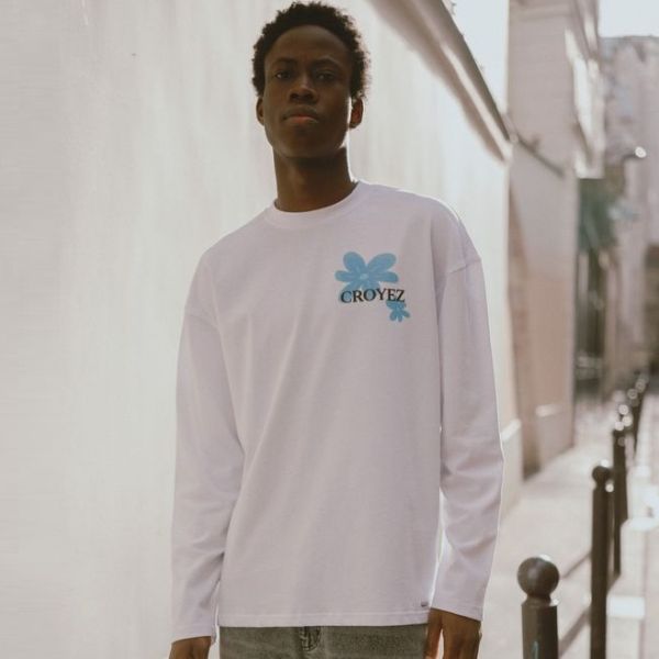 Croyez Botanique Longsleeve T-shirt Wit
