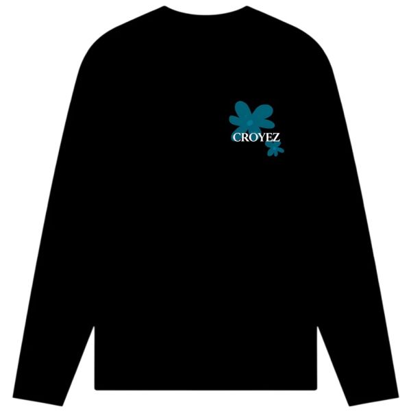 Croyez Botanique Longsleeve T-shirt Zwart