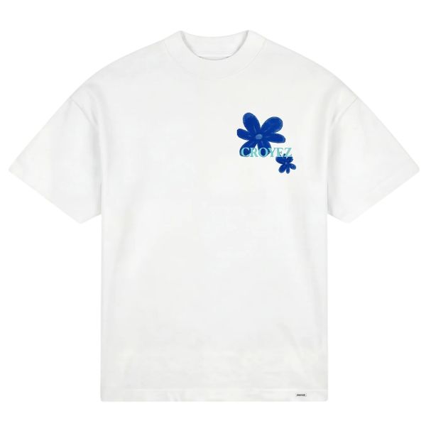 Croyez Botanique T-shirt Wit/Blauw