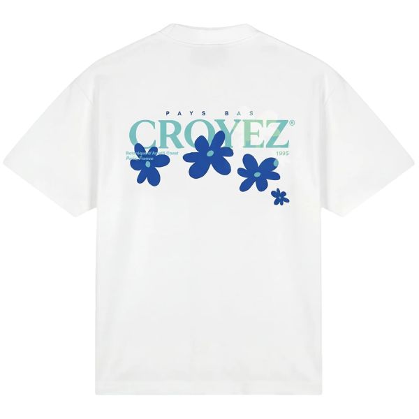 Croyez Botanique T-shirt Wit/Blauw
