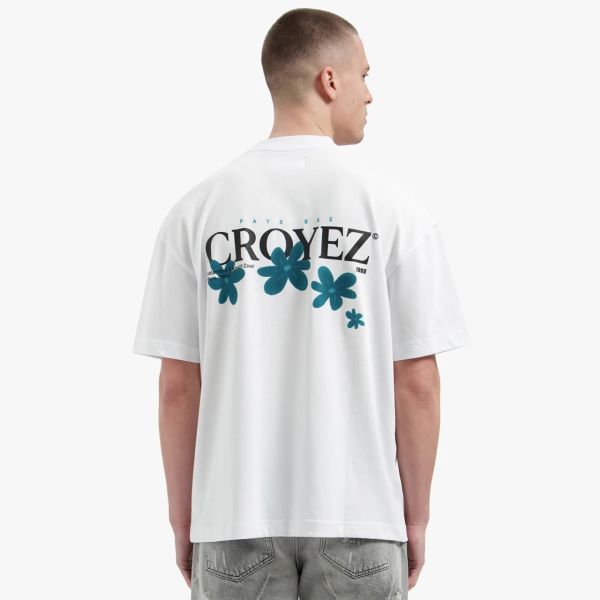 Croyez Botanique T-shirt Wit/Blauw