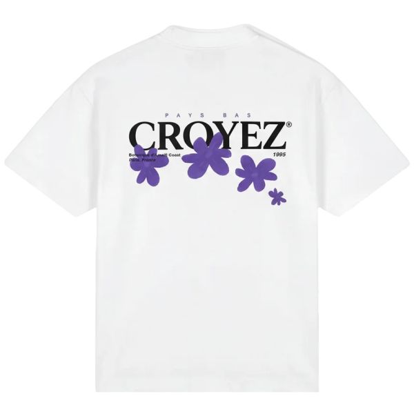 Croyez Botanique T-shirt Wit/Paars