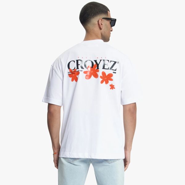 Croyez Botanique T-shirt Wit/Oranje