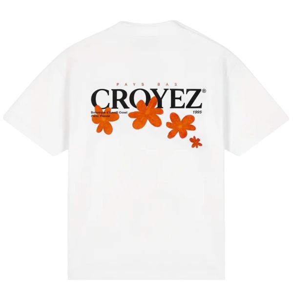Croyez Botanique T-shirt Wit/Oranje