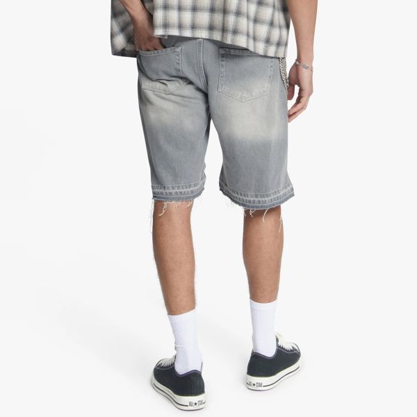 Croyez CD2 Stepped Hem Korte Broek Licht blauw