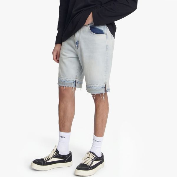 Croyez CD2 Stepped Hem Korte Broek Licht Blauw