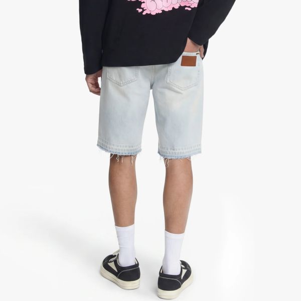 Croyez CD2 Stepped Hem Korte Broek Licht Blauw