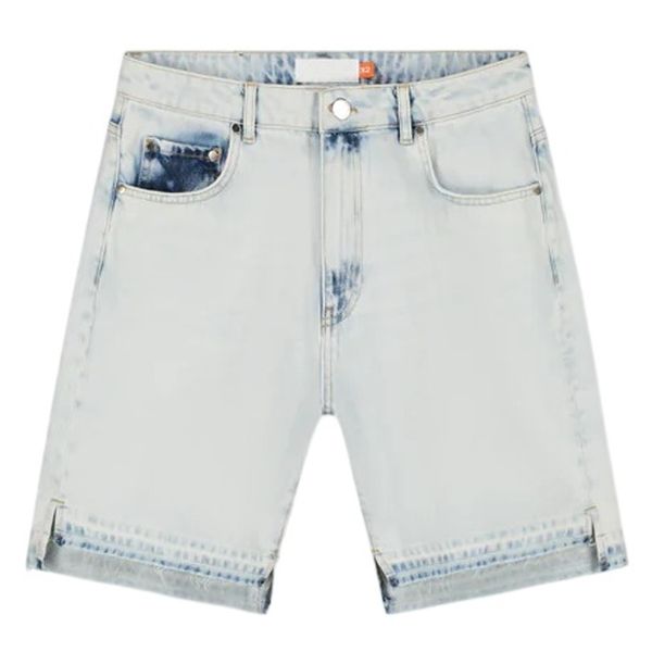 Croyez CD2 Stepped Hem Korte Broek Licht blauw