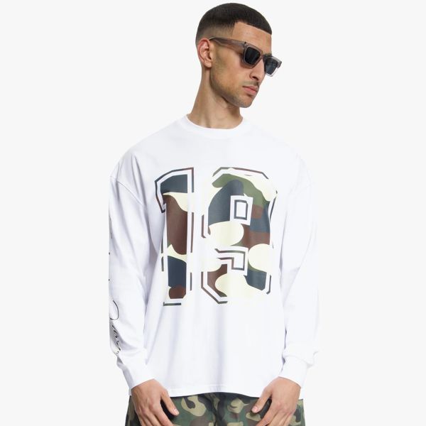Croyez Camo Longsleeve T-shirt Wit