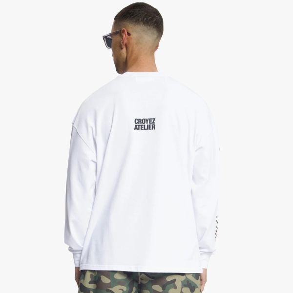 Croyez Camo Longsleeve T-shirt Wit