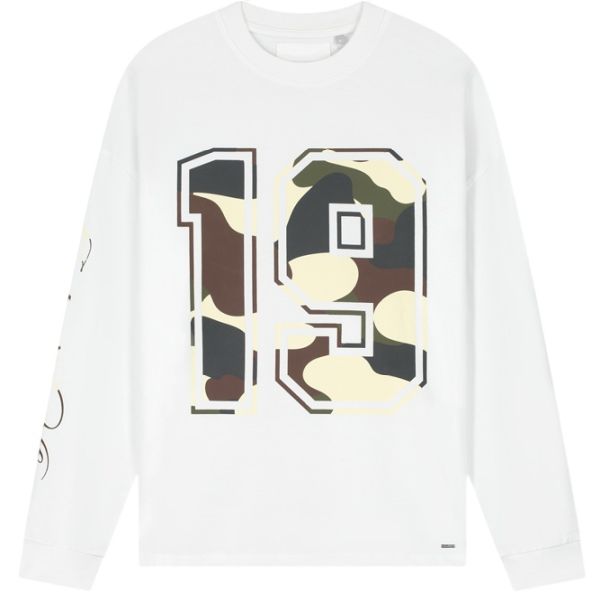 Croyez Camo Longsleeve T-shirt Wit