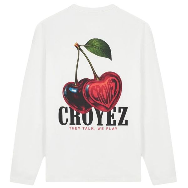 Croyez Cerise D'Amour Longsleeve T-shirt Wit