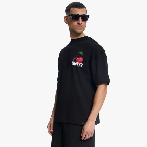 Croyez Cerise D'Amour T-shirt Zwart