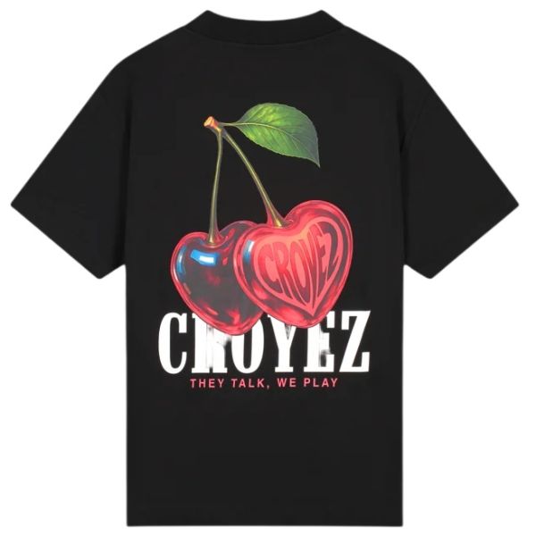 Croyez Cerise D'Amour T-shirt Zwart