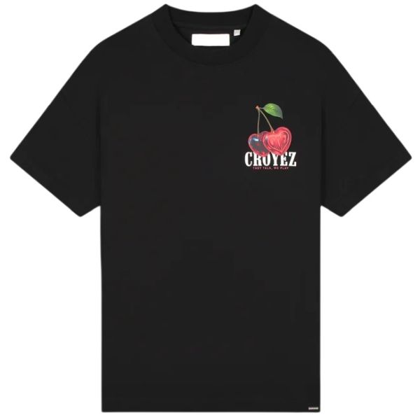 Croyez Cerise D'Amour T-shirt Zwart