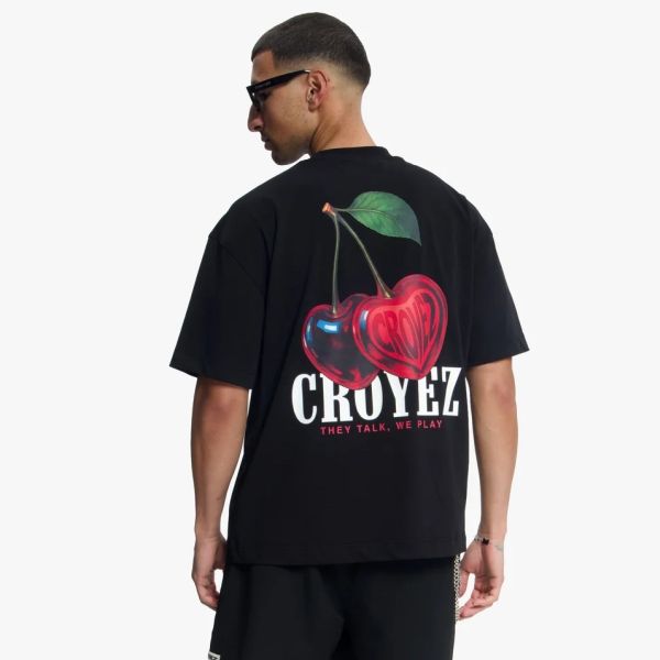 Croyez Cerise D'Amour T-shirt Zwart