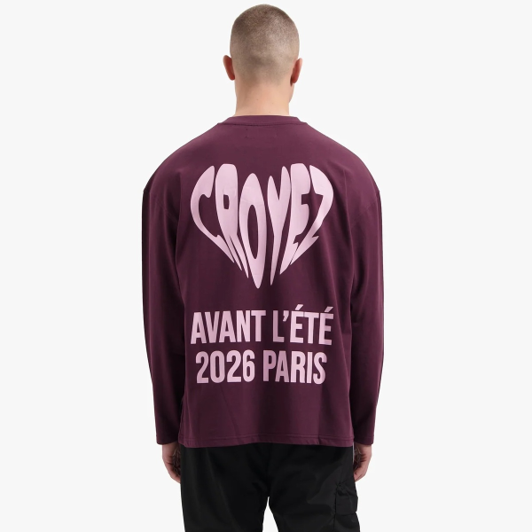 Croyez Classique Longsleeve T-shirt Bordeaux
