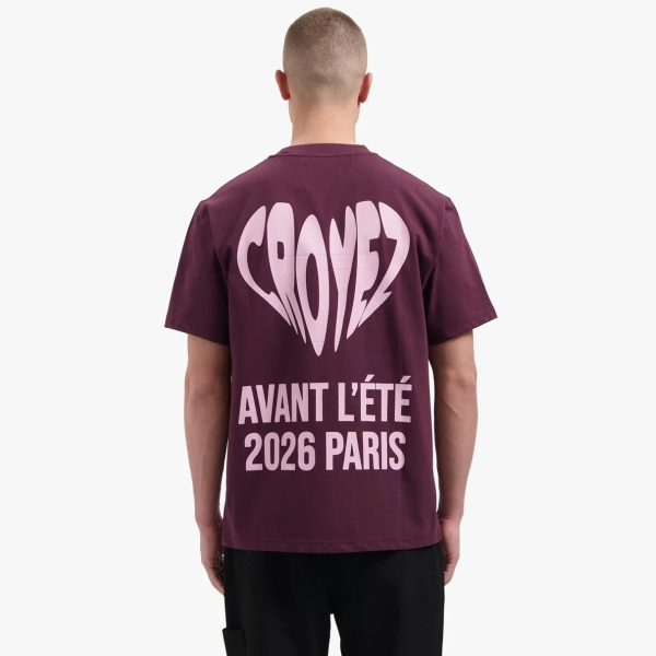 Croyez Classique T-shirt Bordeaux